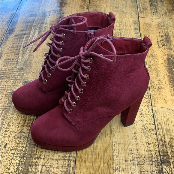Burgundy booties - Picture 2 of 8